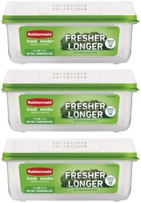 Rubbermaid FreshWorks Produce Saver, Large, 6-Piece Set