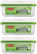 Rubbermaid FreshWorks Produce Saver, Large, 6-Piece Set