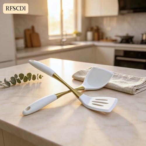 Heat-Resistant Kitchen Spatula Set – Non-Toxic Cooking Utensils with