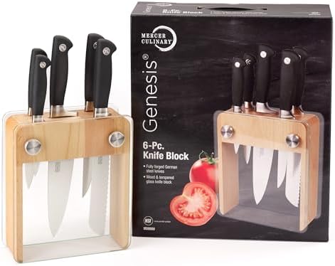 Mercer Culinary Genesis 6-Piece Knife Block Set