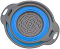 Collapsible Colander Set of 2 Round - Silicone Kitchen Strainer Set