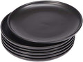 Matte Black Porcelain Dinner Plate, 10-Inch Large Elegant Round