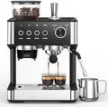 Electactic Espresso Machine with Grinder, 15 Bar, Black