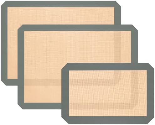 2 Half & 1 Quarter Silicone Baking Mat, Baking Sheets