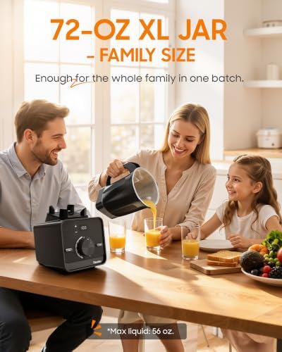 Stainless Steel Blender, 72oz Thermal Jar