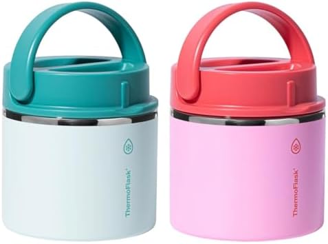 ThermoFlask 20 oz Insulated Food Jar, Leakproof Stainless Steel Food