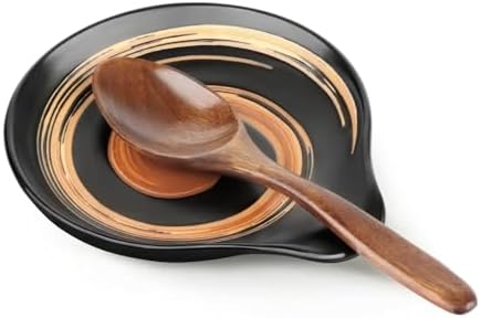 VanlonPro Ceramic Spoon Rest, 5 Inch Spoon Holder for Stove Top
