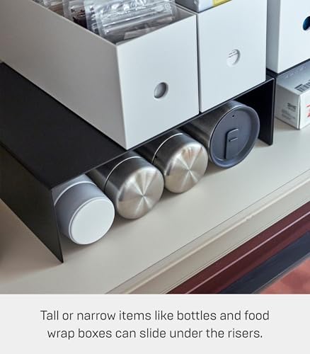 YAMAZAKI Home Tower Steel Under Cabinet Bottom Shelf Storage