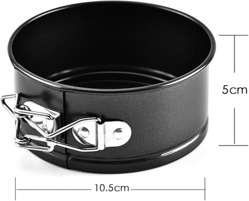 4 Inch Springform Cake Pan Set of 4, Non-Stick Round Mini Cake Tins