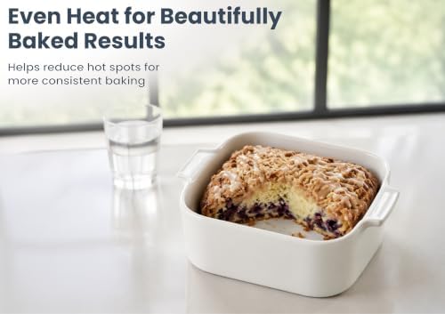 6'' x 5'' Small Baking Dishes, Set of 2 Mini Ceramic Baking Pans