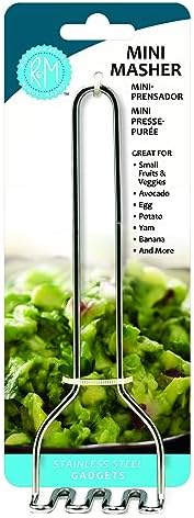 R&M Mini Potato Masher 6" - Stainless Steel Masher for Potatoes