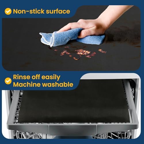 Oven Liner for Bottom of Oven, 2 Pack Heavy Duty Oven Liners for