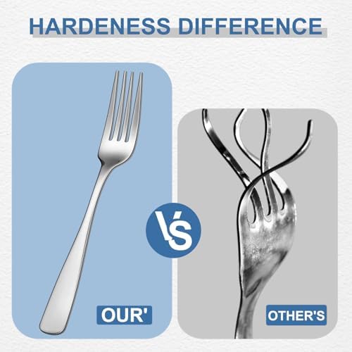BEWOS 20 Piece Silverware Set - Stainless Steel Silverware Sets for 4
