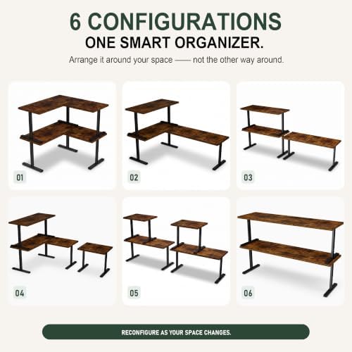 Golener Adjustable Stackable Countertop Shelf