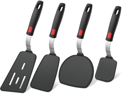 4Pcs Silicone Spatula Turner Set