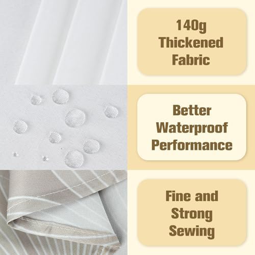 Geometrical Oval Tablecloth Farmhouse 52"x70" Waterproof Table Cloth