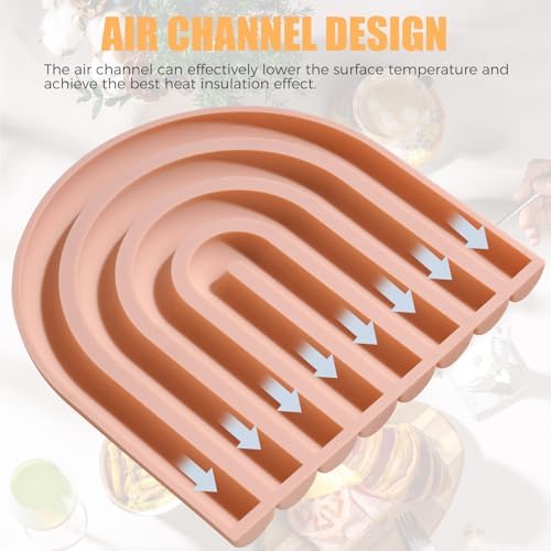 Silicone Hot Pot Holder, Reusable Heat Resistant Trivet Mats