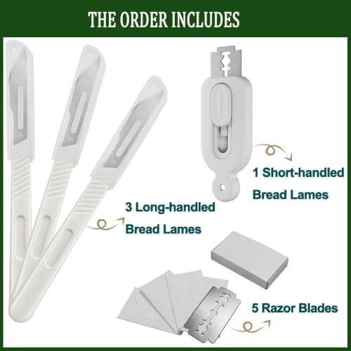 Bread Lame Set 4 Pack Sourdough Scoring Tool Stainless Steel Dough