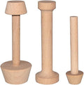 Dupiulk Wooden Tart Tamper Set, 3 Pieces