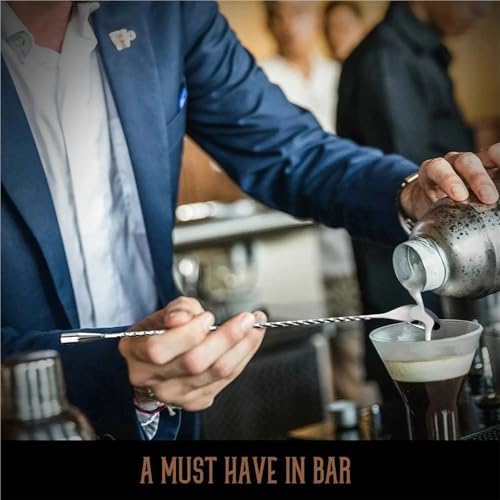 Stainless Steel Measuring Cup With Mixing Spoon Cocktail Jigger 2.5 Oz