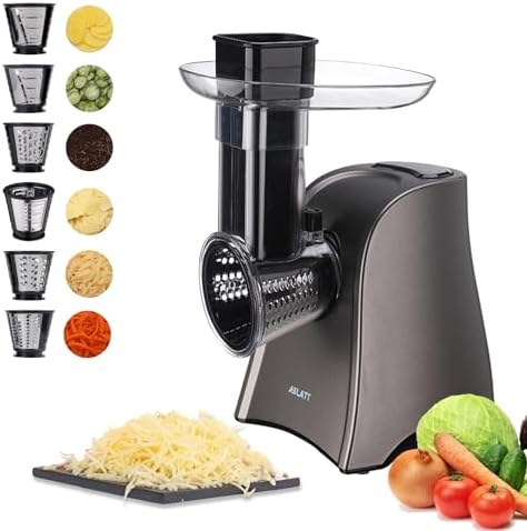 Electric Cheese Grater with 6 Attachments