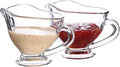 RONDURE SET OF 2 Glass Gravy Boat - 7 oz with Handle Creamer Pitcher
