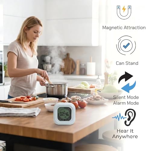 Visual Timer for Kids, 99-Minute Countdown Clock, Magnetic