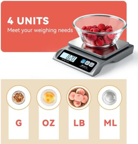 BOMATA 0.1g High Precision Digital Kitchen Food Scale, 13lb Gram Scale