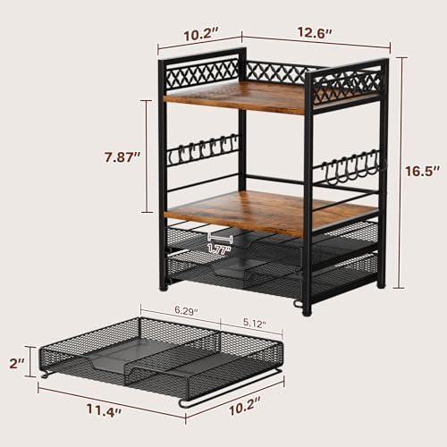 Plaviya Coffee Bar Organizer Coffee Station K Cup Holder for