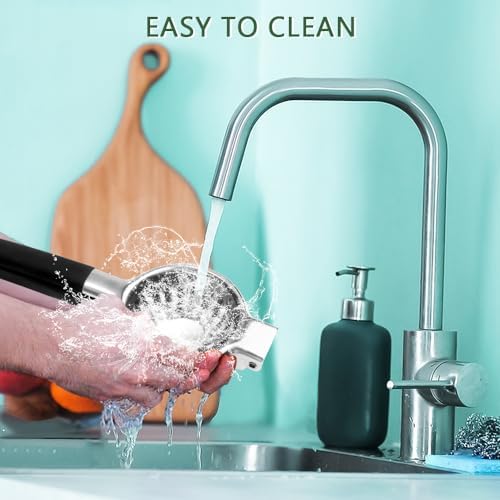 Stainless Steel Lemon Squeezer with Silicone Handles