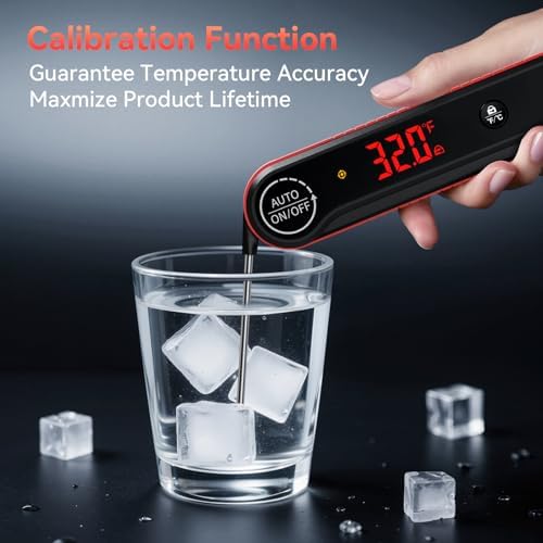0.3s Instant Read Meat Thermometer, IP67 Waterproof