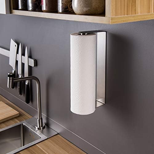 ZUNTO Paper Towel Holder Under Cabinet, Self Adhesive