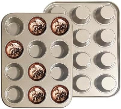 2er-Set Muffinblech 12 Mulden – antihaftbeschichtet & hitzebeständig
