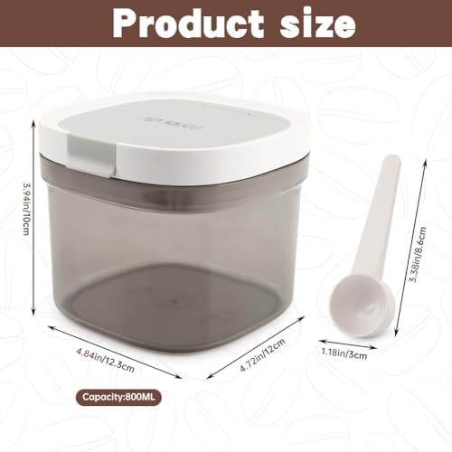 Airtight Coffee Canister 27oz/800ml, Storage Container with Hanging