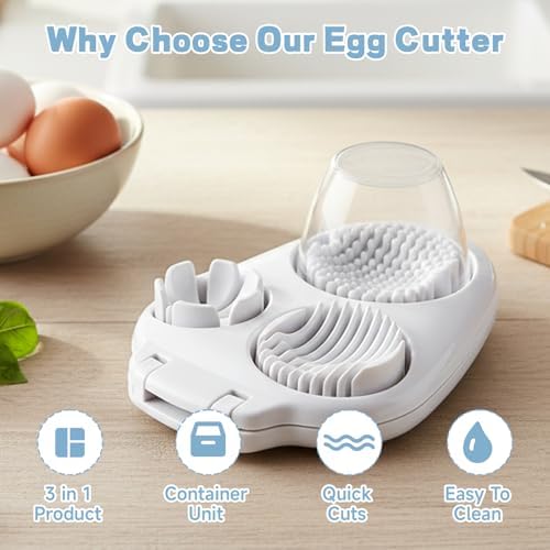 Egg Cutter, 3 in 1 Multipurpose Cheese Cutter and Butter Cutter with