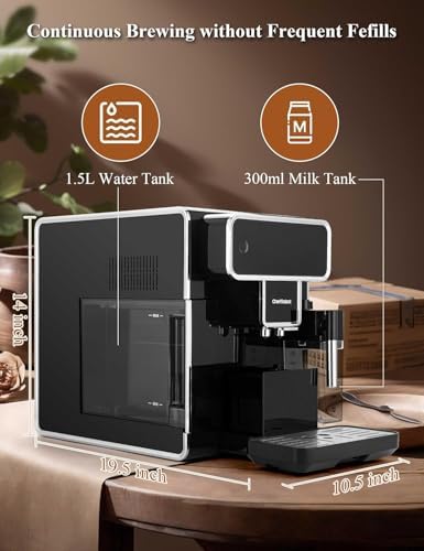 Chef Robot Automatic Espresso Machine Coffee Maker, 12 Cup