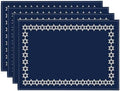 Artoid Mode Passover Hexagram Placemats Set of 4, 12x18 Inch Seasonal