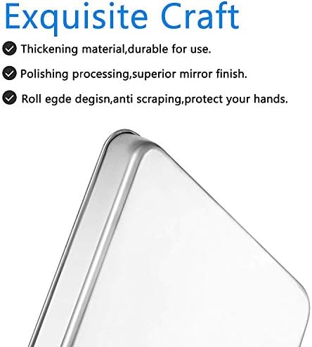 Baking Sheet Set of 2, Bastwe 18 inch Commercial Grade Stainless Steel