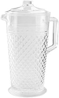 PG Acrylic Water Pitcher - 80oz Clear Plastic Pitcher With Lid