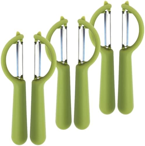 6 Piece Stainless Steel Vegetable Peelers for Kitchen Use