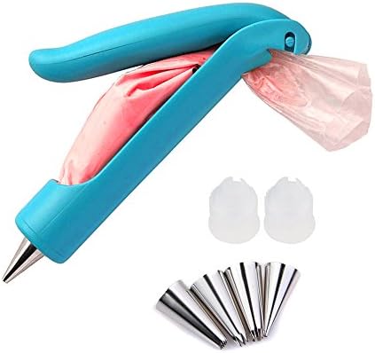 Yakamoz Icing Piping Tip Set, Handheld Control Cake Decorating Pen Kit