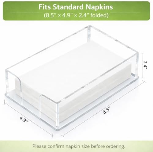 Fengzhe Clear Acrylic Guest Towel Holder, Bathroom