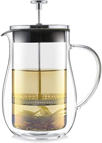 Teabloom Glass French Press, 27 oz