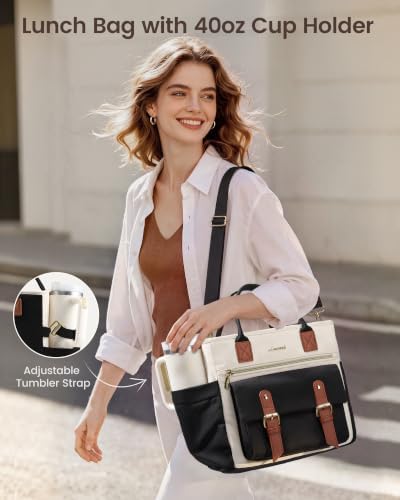 LOVEVOOK Insulated Lunch Box Women, Large Adult Lunch Bag Teacher Work