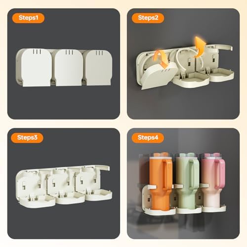 Magnetic Stanley Cup Holder for Fridge, Water Bottle Organizer &