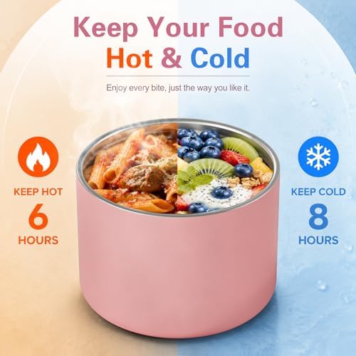 12oz Thermo for Hot Food Kids,Wide Mouth Insulated Vacuum Food