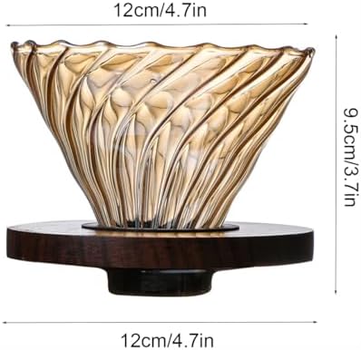 Pour Over Coffee Maker Set, 500ML Glass Carafe, Dripper