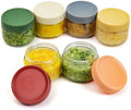 EONJOE 2 oz Glass Dressing Containers With Lids, Sauce Jars for Lunch