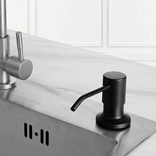 Soap Dispenser for Kitchen Sink, 17 Ounce, Black