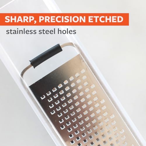 Full Circle Catch-All Grater and Zester with Food Catcher, Dishwasher